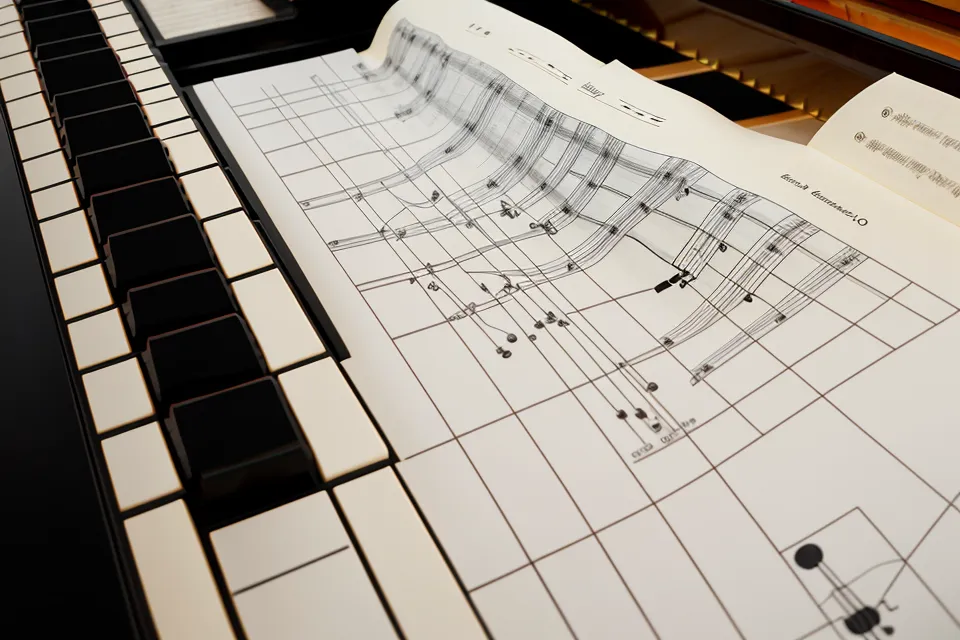 Diagrama de postura de manos de un ebook de piano, guía de ejercicios de mano para la salud del pianista principiante.