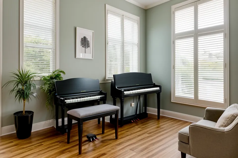 Cifrado inglés en piano para canciones cristianas: acordes con letras sobre un teclado digital