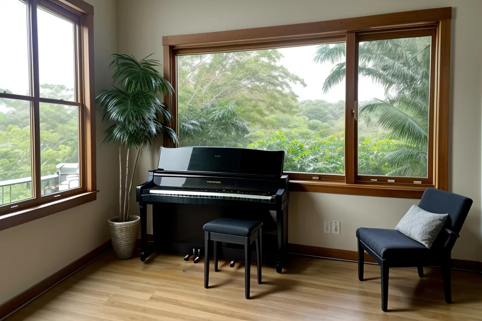 Pequeño tapete debajo del pedal de piano para evitar deslizamientos